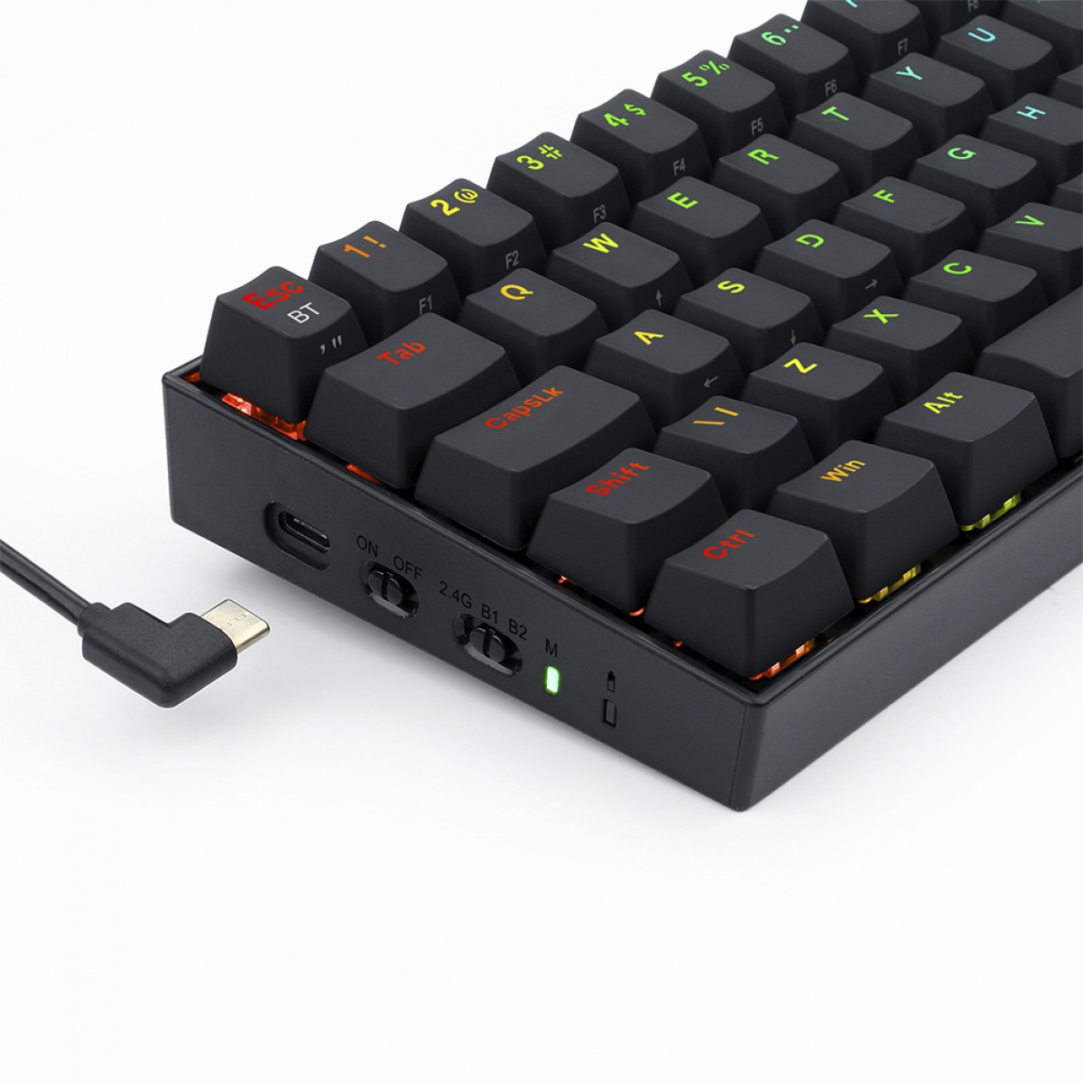 Perifericos Teclado Gamer REDRAGON DRACONIC PRO BLACK S/BROWN K530RGB INALAMBRICO