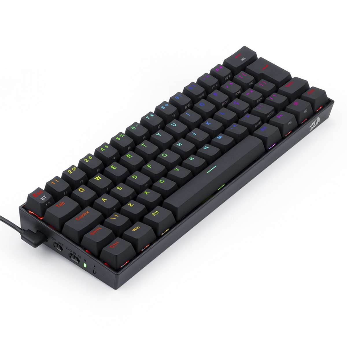 Perifericos Teclado Gamer REDRAGON DRACONIC PRO BLACK S/BROWN K530RGB INALAMBRICO