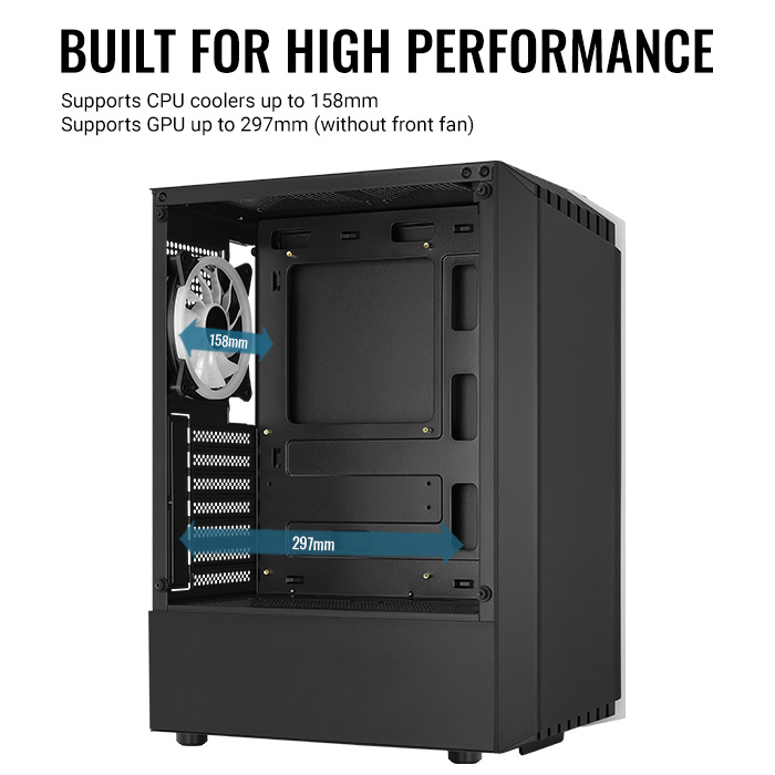 Gabinete Gamer AEROCOOL  BIONIC  NEGRO -G-BK-V2