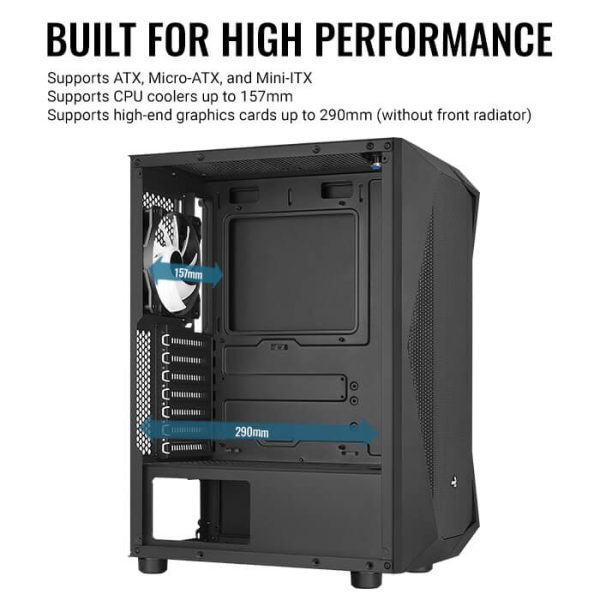 Gabinete Gamer AEROCOOL FALCON G-BK-V2