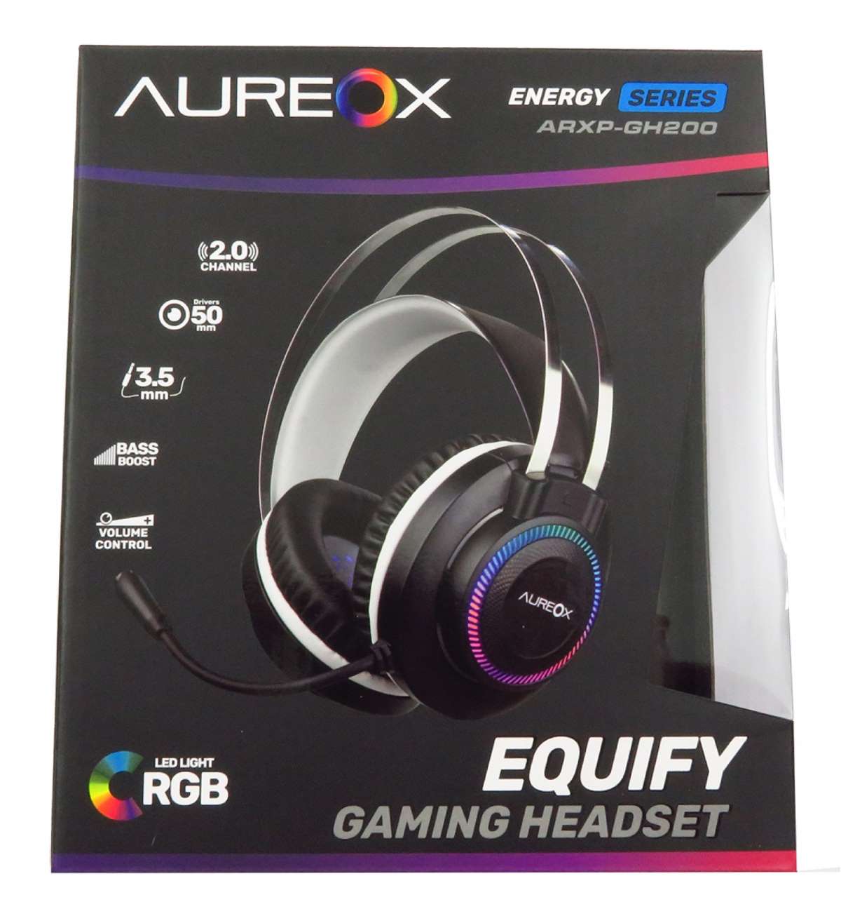 Auricular Gamer/PS4/XBOX Aureox Equify Gaming Headset Bass Bost Volume Control