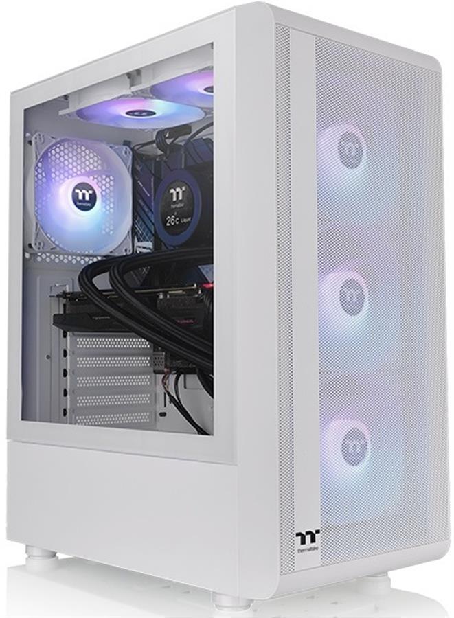 Gabinete Gamer THERMALTAKE S200 TG ARGB S200 TG ARGB SNOW WHITE