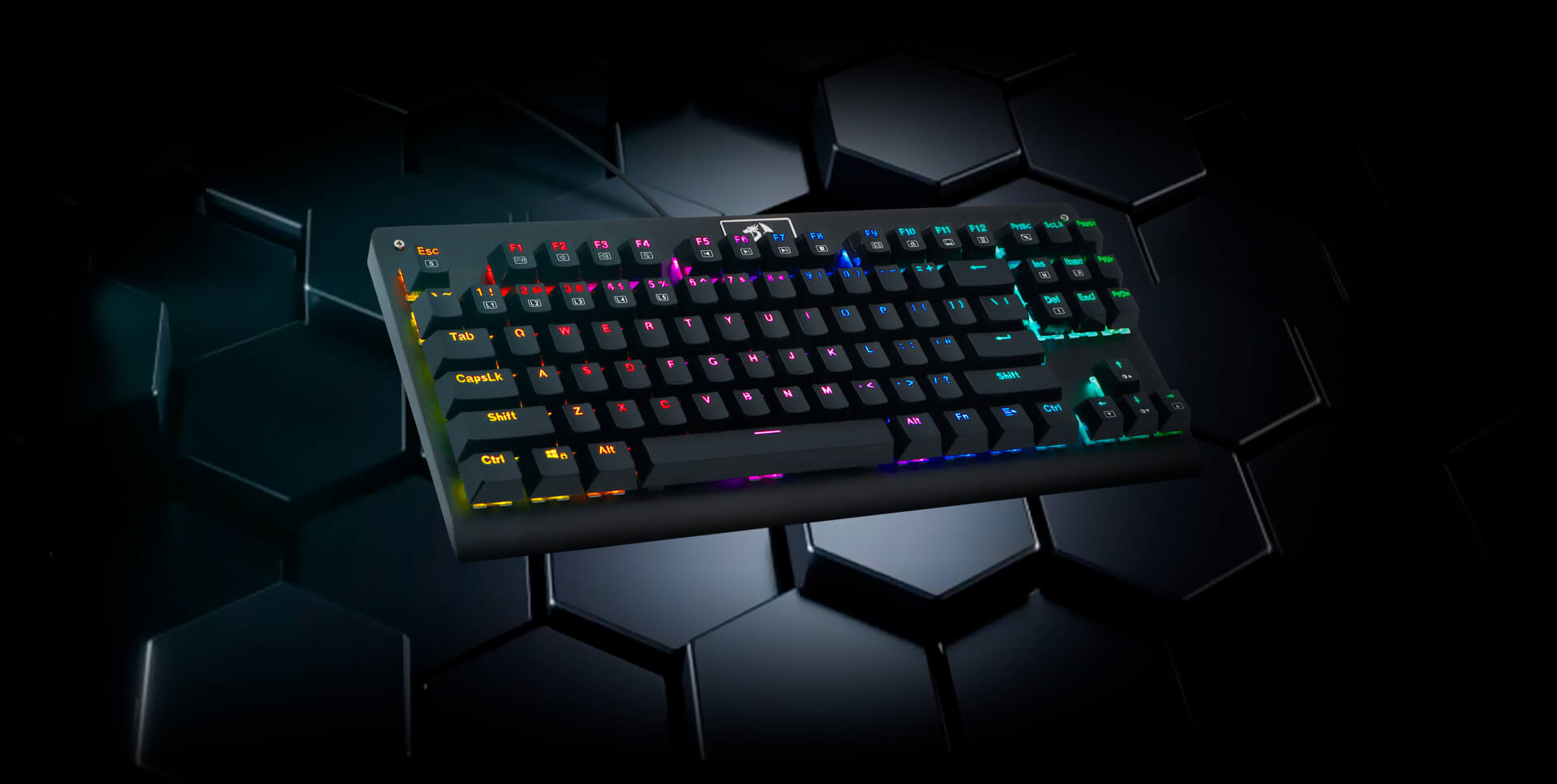 Perifericos Teclado Gamer REDRAGON DARK AVENGER K568 RGB TKL