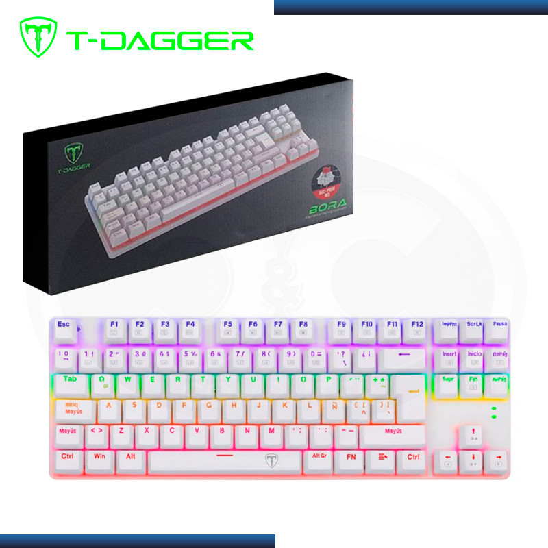 Perifericos Teclado Gamer T-DAGGER BORA BORA TGK315W-RD