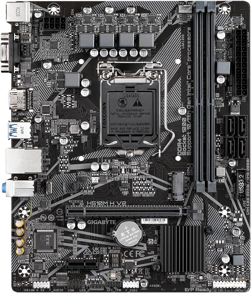 Motherboard Intel GIGABYTE H510M S1200 PCI-E3.0
