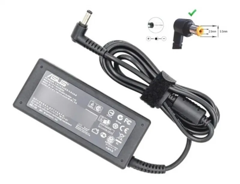 Cargador Notebook Asus Ficha Medio Gruesa A65S AS19V3.42A