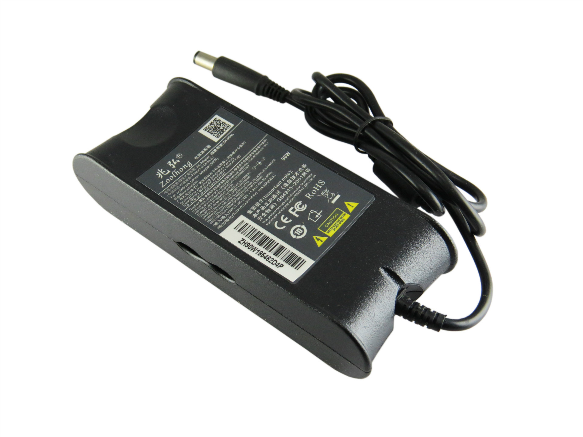 Cargador Notebook Dell  Ficha Gruesa Negra LA90PM111 19.5V 4.62A 90W