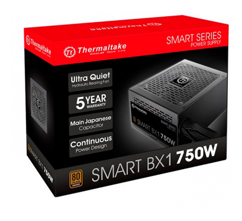 Fuente PC Certificada THERMALTAKE  SMART BX1 750W 80PLUS BRONZE