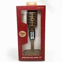 Perifericos Microfono NOGA PC VINTAGE STYLE  DORADO MIC-2030 OMNI 3.5MM