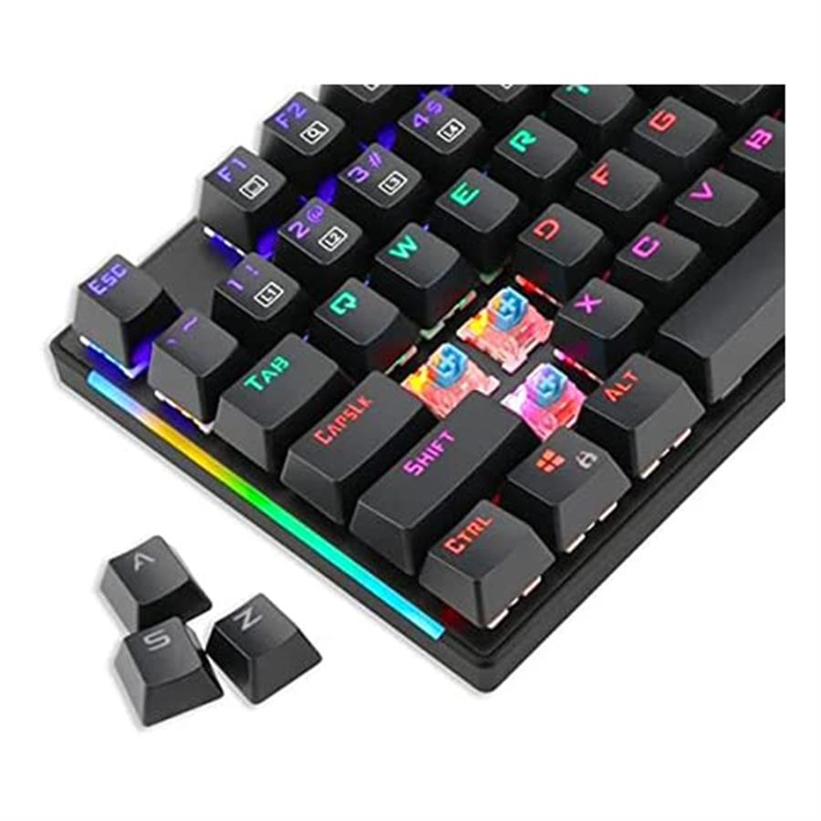 Perifericos Teclado Gamer T-DAGGER T-TGK310-BL MECANICO NAXOS BLUE SWITCH