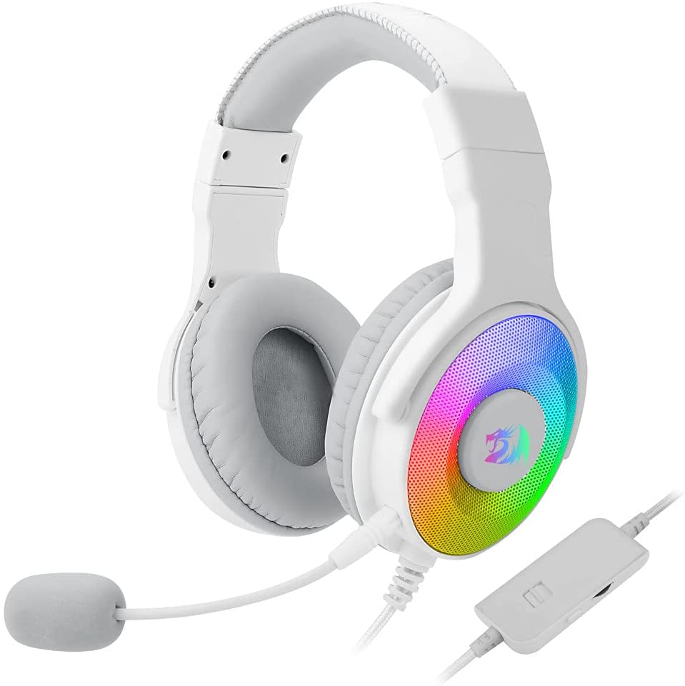 Auricular Gamer/PS4/XBOX REDRAGON  WHITE H350W PANDORA /RGB/USB/MIC/7.1