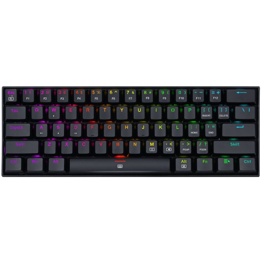 Perifericos Teclado Gamer REDRAGON DRAGONBORN BLACK BROWN SWICHT SPANISH K630RSPBROWN/60%/MECANIC
