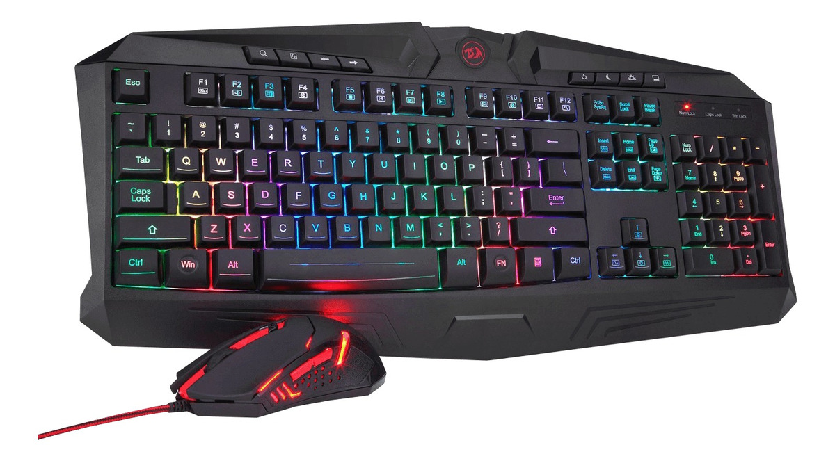 Perifericos Kit Gamer REDRAGON G.ESSENTIALS TECLADO/MOUSE/MOUSEPD/AURIS S101BASPS/4EN1/NEGRO/RGB