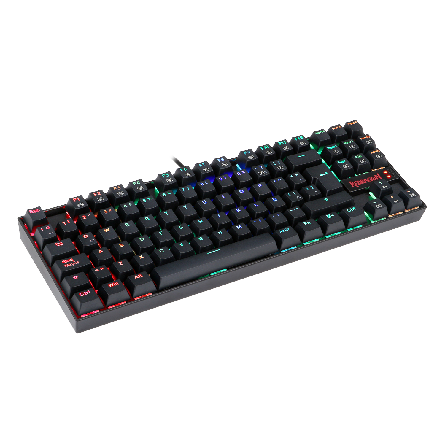 Perifericos Teclado Gamer KUMARA BLACK SWICHT BLUE ESPAÑOL K552RGB1 RGB MECANICO 65%