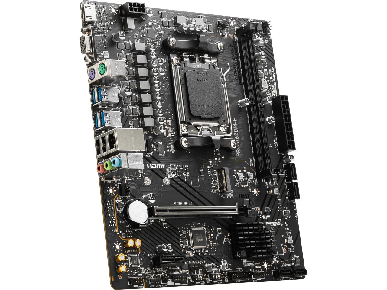 Motherboard Amd MSI PRO A620M-E AM5  DDR5