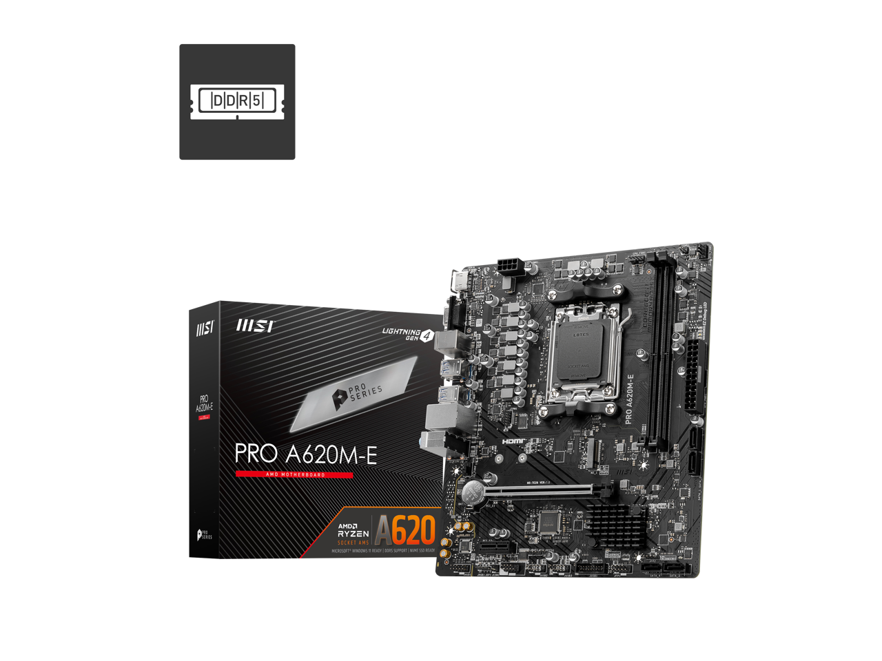 Motherboard Amd MSI PRO A620M-E AM5  DDR5
