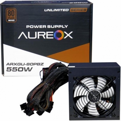 Fuente PC Certificada AUREOX POWER SUPPLY 550W 80PLUS/BRONCE