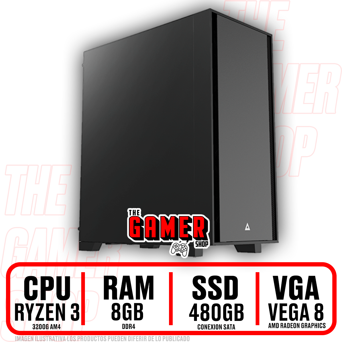 PC GAMER RYZEN 3 3200G 16GB 480GB N949 The Gamer Shop