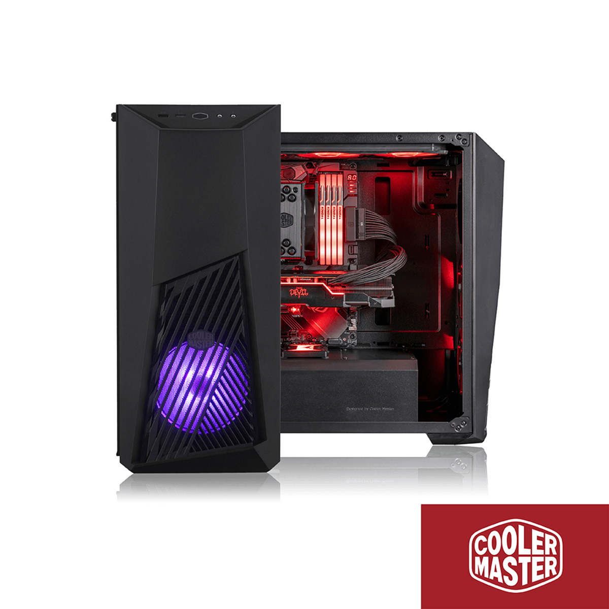 GABINETE CM MASTERBOX K501L (TG/RGB)