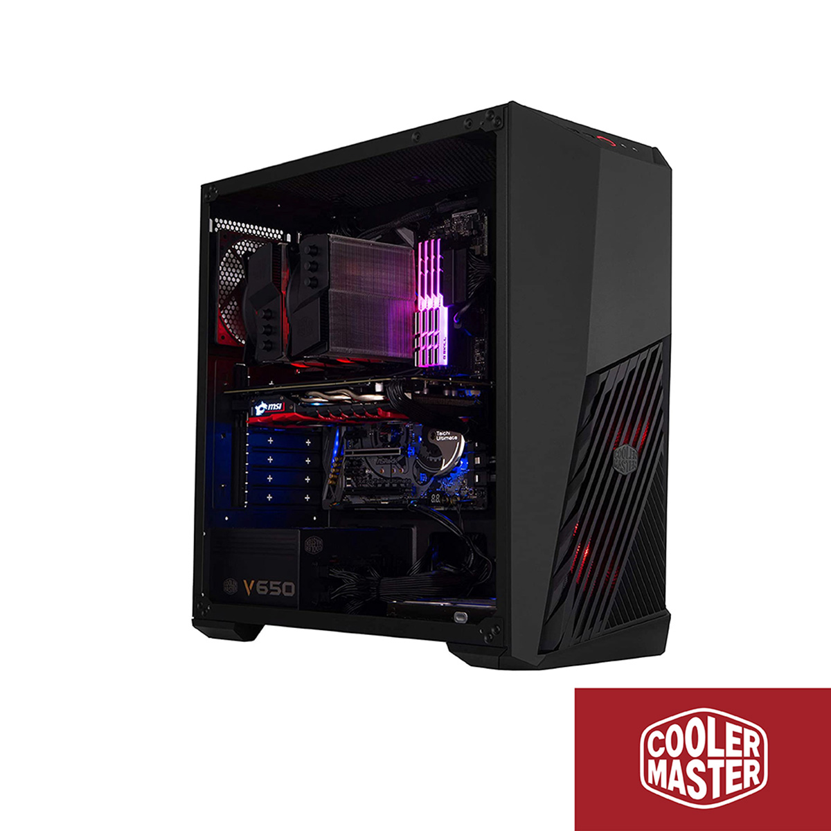 GABINETE CM MASTERBOX K501L (TG/RGB)