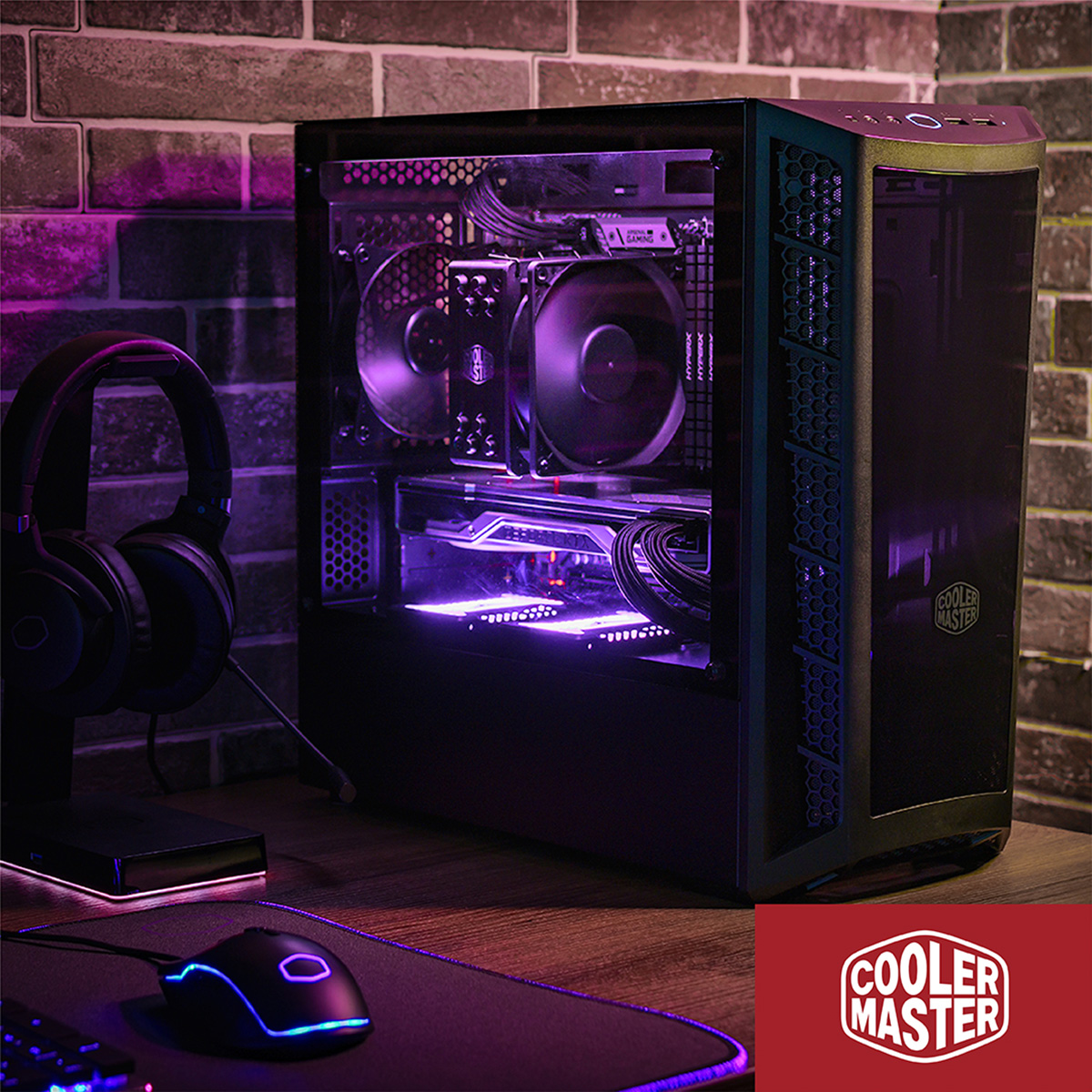 GABINETE CM MB320L ARGB W/CONTROLLER