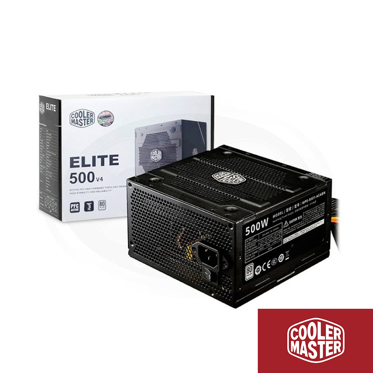 FUENTE PC CM ELITE V4 500W 80 PLUS 230V