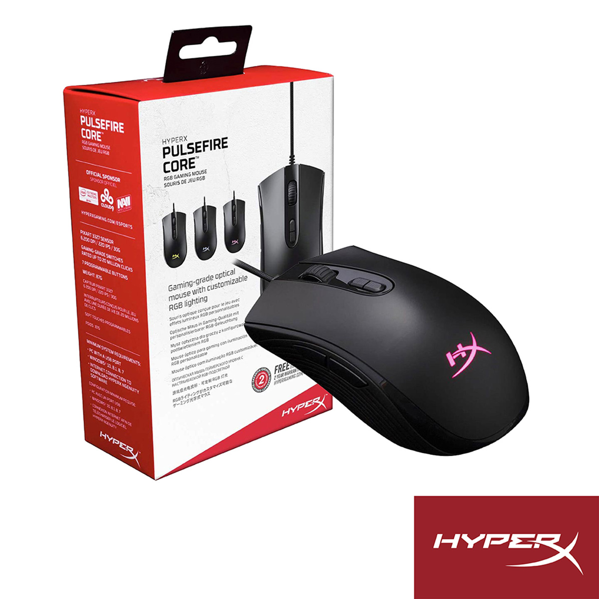 MOUSE HYPERX PULSEFIRE CORE RGB
