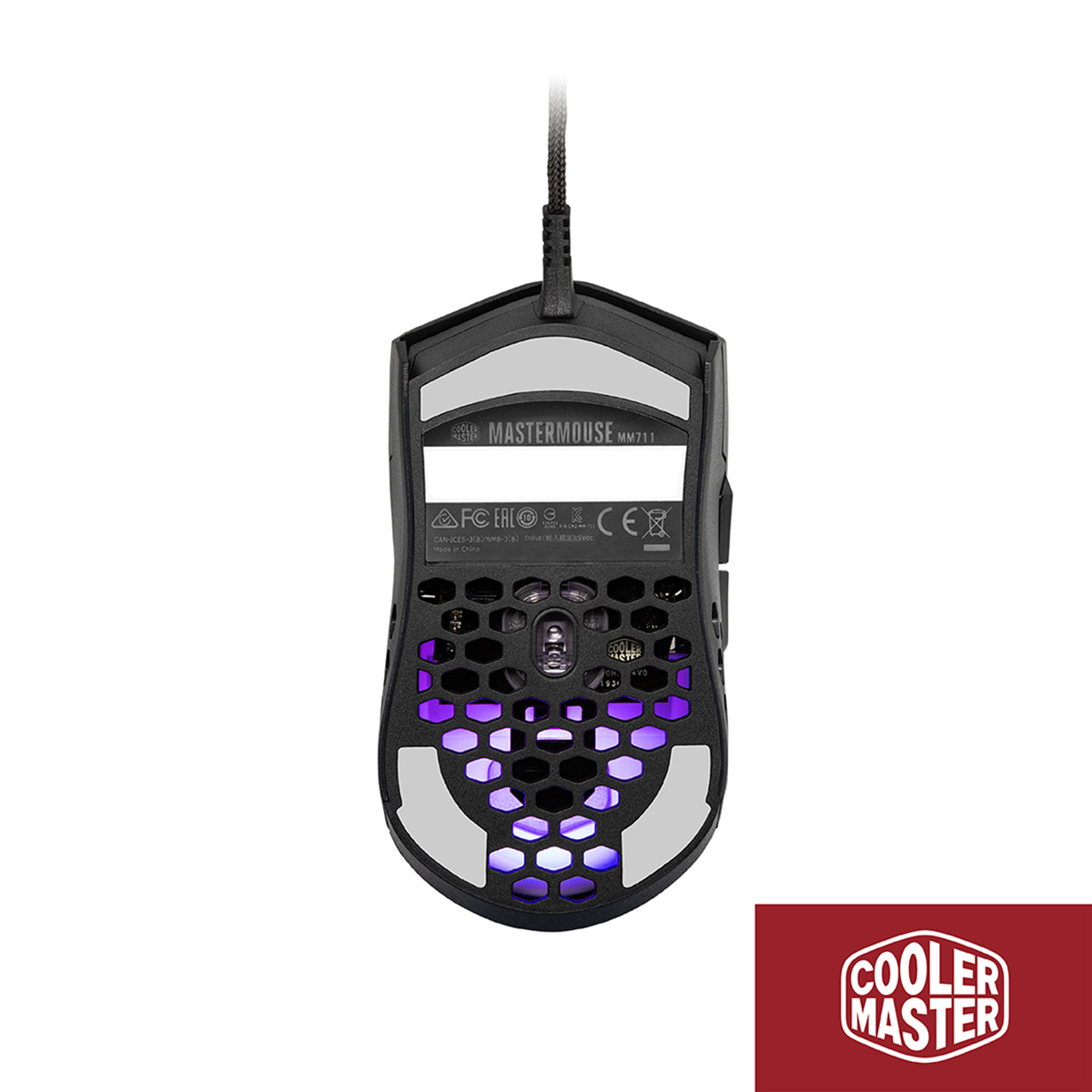 MOUSE COOLERMASTER MM711 BLACK MATTE