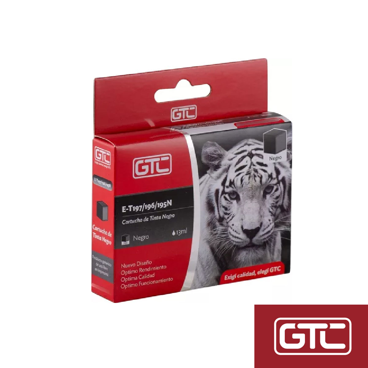 CARTUCHO GTC 197/196/195 NEGRO