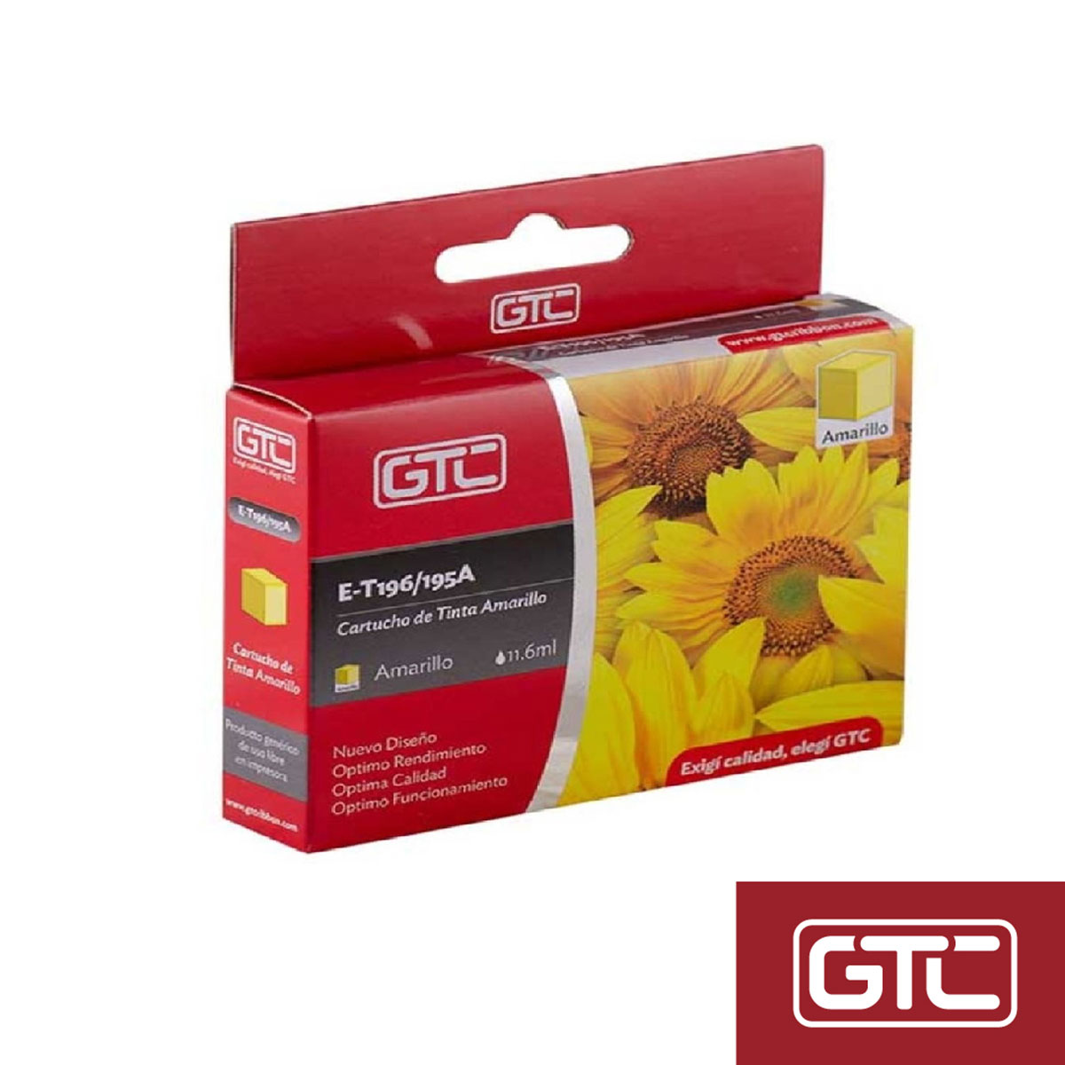 CARTUCHO GTC 196 AMARILLO