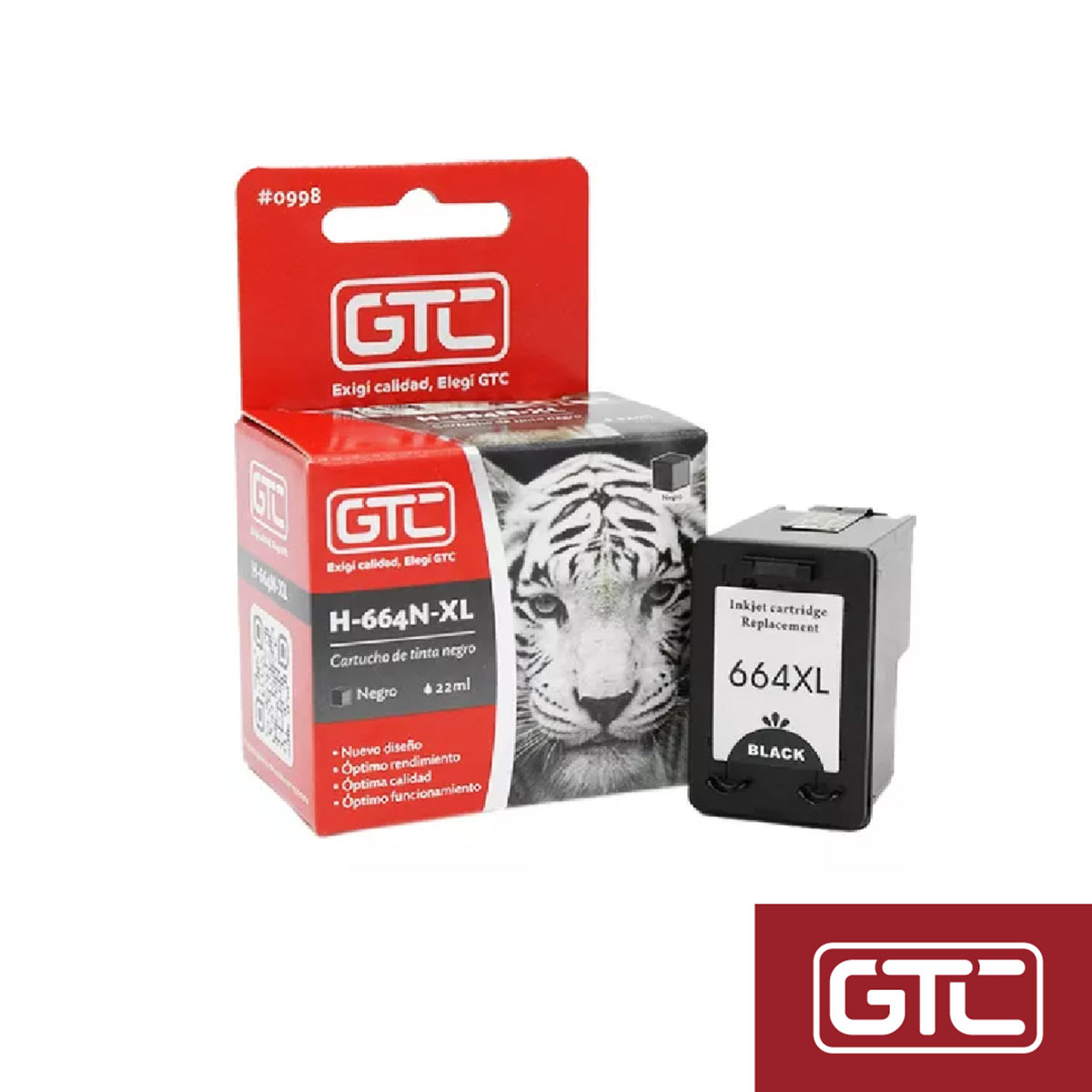 Cartucho Alternativo Gtc Para Hp 664xl Negro