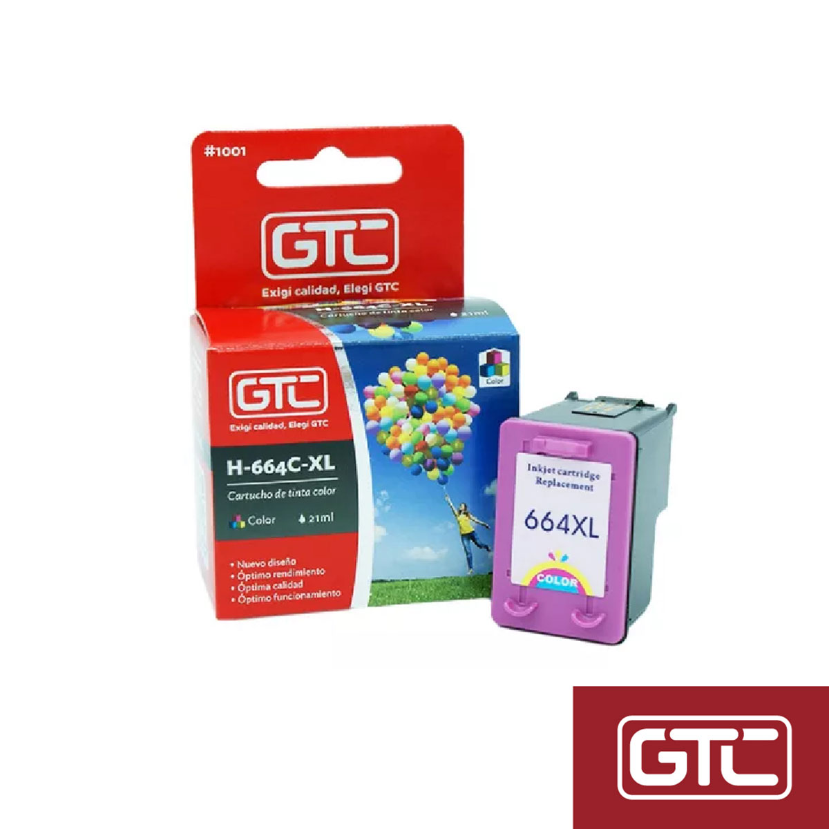 Cartucho Alternativo Gtc 664 Xl Color