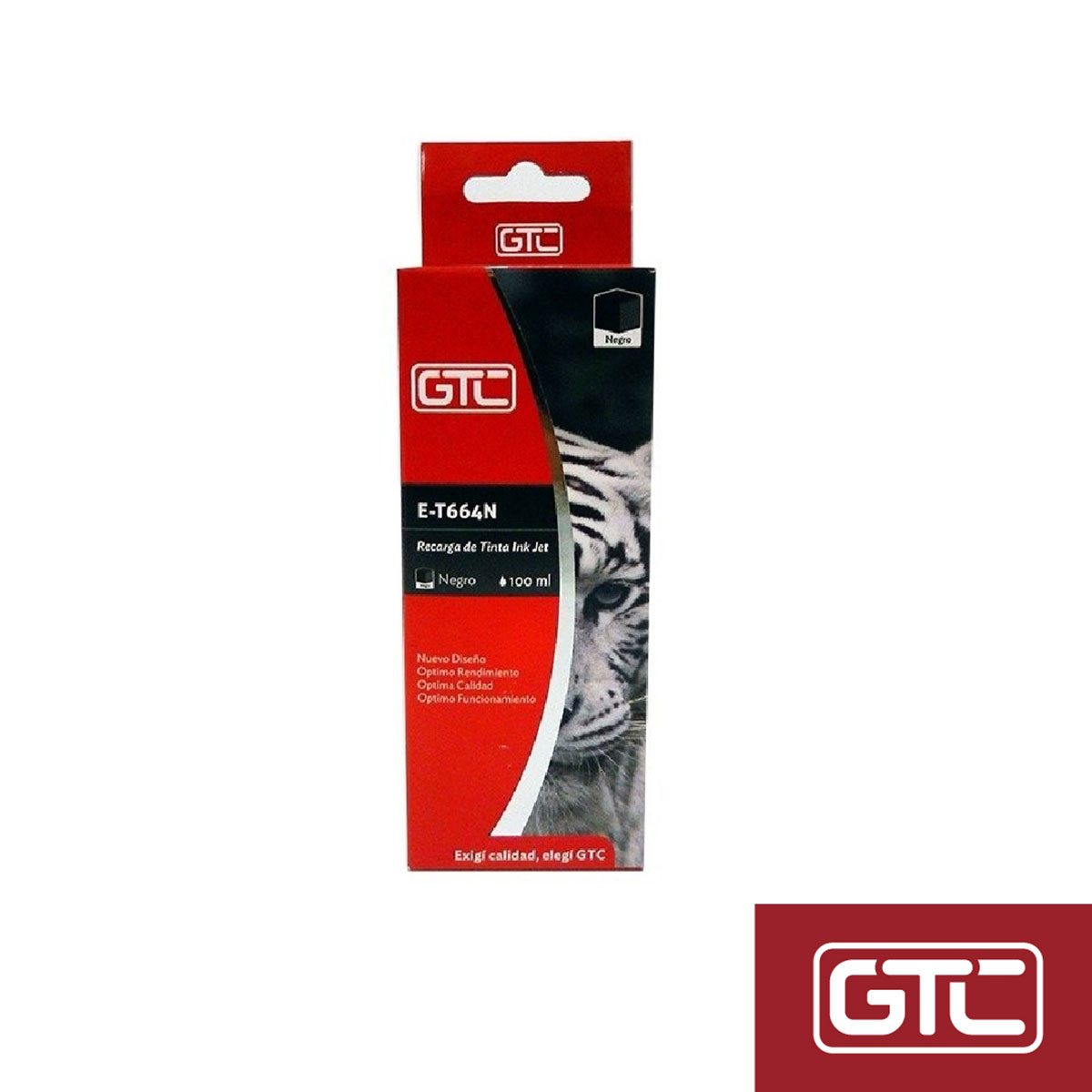 Tinta Gtc 664 Alternativa 100ml P/ L200 L210 L350 - Negro