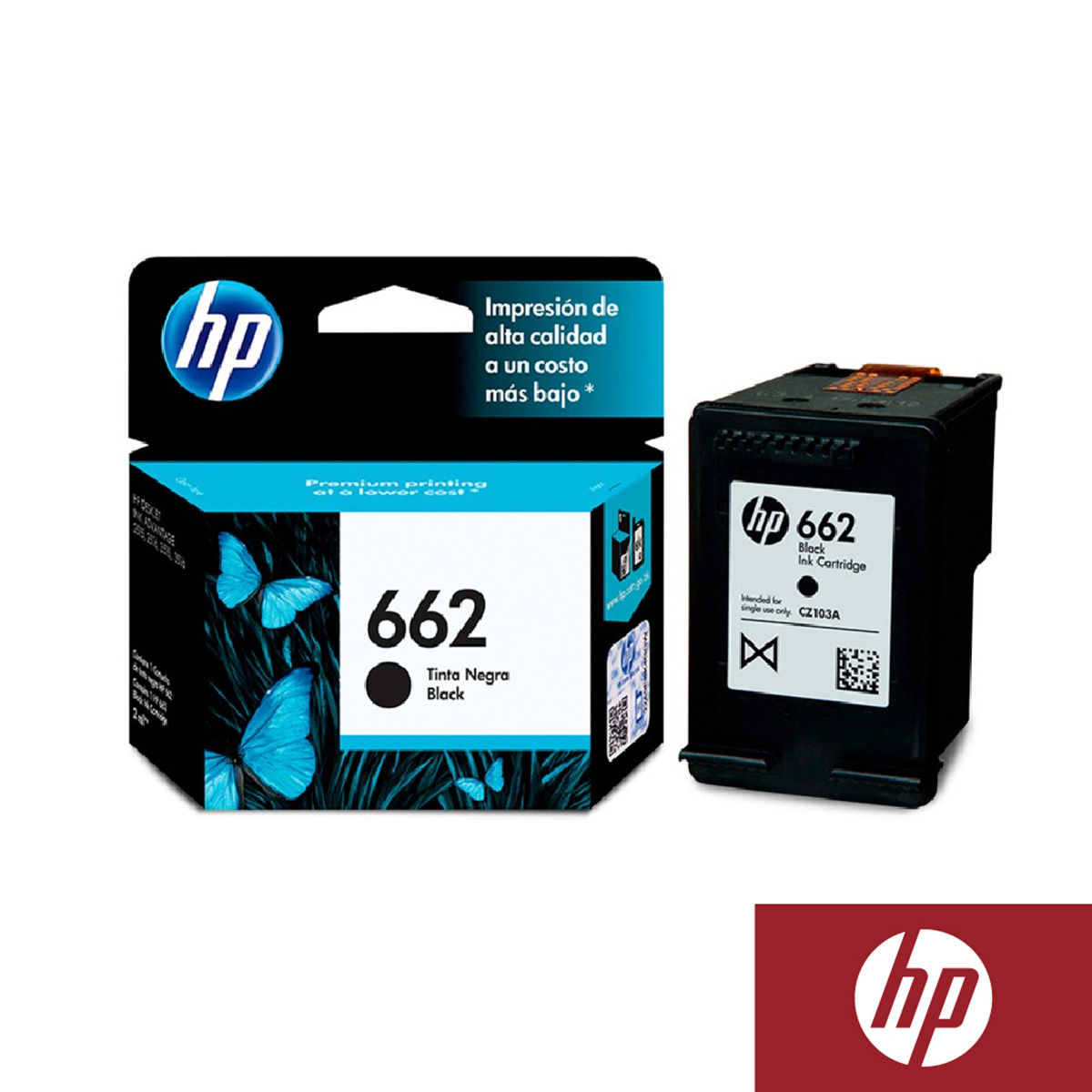 CARTUCHO HP 662 NEGRO;